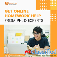 Get Online Homework Help from Ph. D Experts
