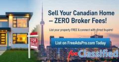 Sell Your Canadian Home FREE - No Agent Fees!