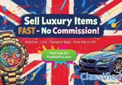 Sell Rolex, iPhone 15, Cars in UK - Free Ads!