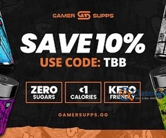 Save 10% on GamerSupps GG Energy – Use Code TBB